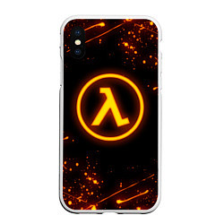 Чехол iPhone XS Max матовый HALF-LIFE 3, цвет: 3D-белый