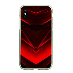 Чехол iPhone XS Max матовый GEOMETRY STRIPES