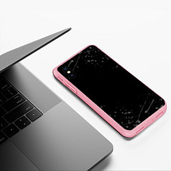 Чехол iPhone XS Max матовый СЕРЫЕ БРЫЗГИ, цвет: 3D-баблгам — фото 2