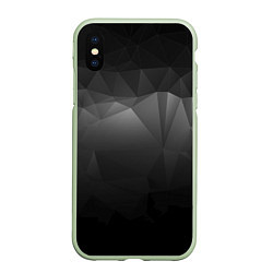 Чехол iPhone XS Max матовый GRAY GEOMETRY