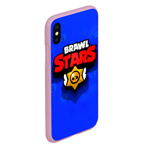 Чехол iPhone XS Max матовый BRAWL STARS / 3D-Розовый – фото 2