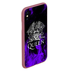 Чехол iPhone XS Max матовый QUEEN, цвет: 3D-малиновый — фото 2