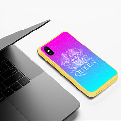 Чехол iPhone XS Max матовый QUEEN, цвет: 3D-желтый — фото 2