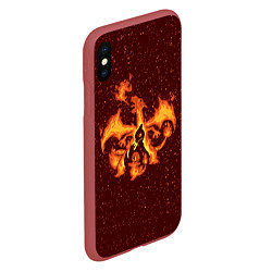 Чехол iPhone XS Max матовый Чермандер Эша, цвет: 3D-красный — фото 2