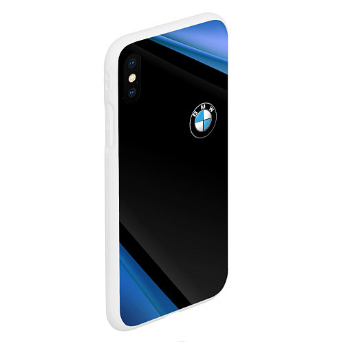 Чехол iPhone XS Max матовый BMW / 3D-Белый – фото 2