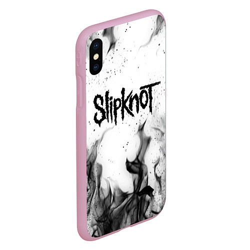 Чехол iPhone XS Max матовый SLIPKNOT / 3D-Розовый – фото 2