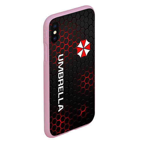 Чехол iPhone XS Max матовый UMBRELLA CORP / 3D-Розовый – фото 2