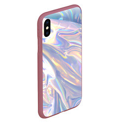 Чехол iPhone XS Max матовый Фольга, цвет: 3D-малиновый — фото 2