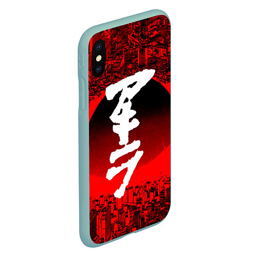 Чехол iPhone XS Max матовый AKIRA / 3D-Мятный – фото 2