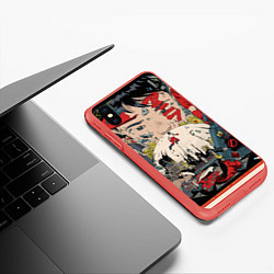 Чехол iPhone XS Max матовый AKIRA, цвет: 3D-красный — фото 2
