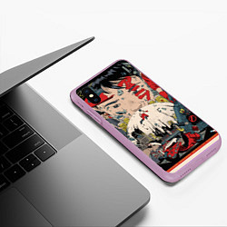 Чехол iPhone XS Max матовый AKIRA, цвет: 3D-сиреневый — фото 2