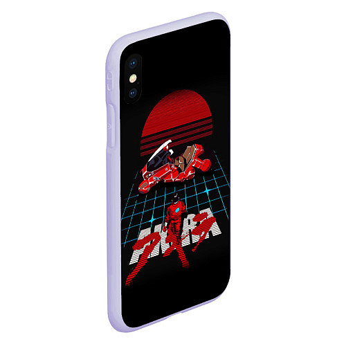 Чехол iPhone XS Max матовый AKIRA / 3D-Светло-сиреневый – фото 2