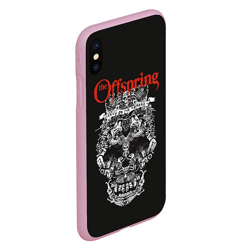 Чехол iPhone XS Max матовый Offspring / 3D-Розовый – фото 2