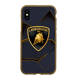 Чехол iPhone XS Max матовый Lamborghini