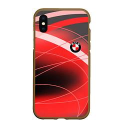 Чехол iPhone XS Max матовый BMW, цвет: 3D-коричневый