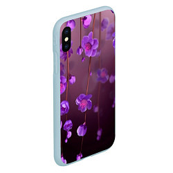 Чехол iPhone XS Max матовый Весна 2020, цвет: 3D-голубой — фото 2