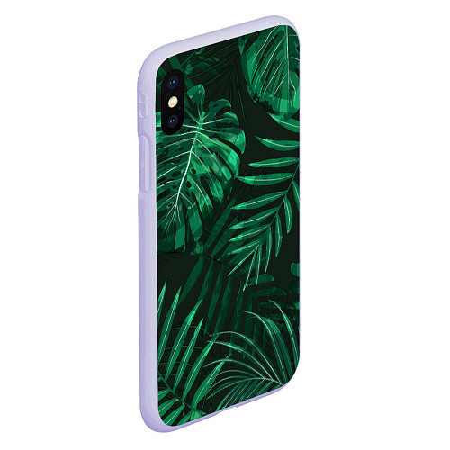 Чехол iPhone XS Max матовый Я из джунглей / 3D-Светло-сиреневый – фото 2