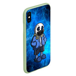 Чехол iPhone XS Max матовый Undertale, цвет: 3D-салатовый — фото 2