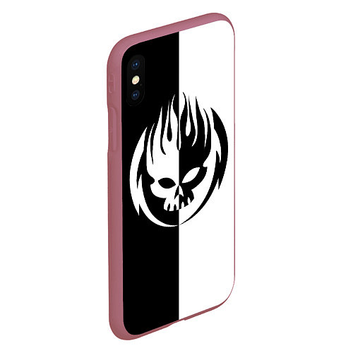 Чехол iPhone XS Max матовый THE OFFSPRING / 3D-Малиновый – фото 2