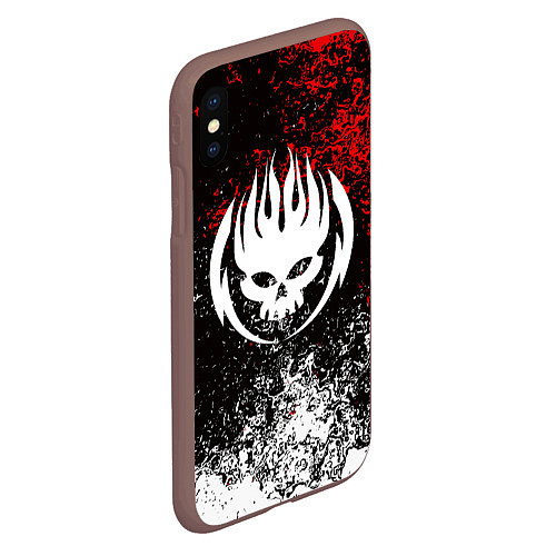 Чехол iPhone XS Max матовый THE OFFSPRING / 3D-Коричневый – фото 2