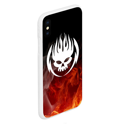 Чехол iPhone XS Max матовый THE OFFSPRING / 3D-Белый – фото 2