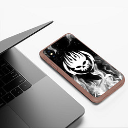 Чехол iPhone XS Max матовый THE OFFSPRING, цвет: 3D-коричневый — фото 2