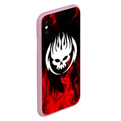 Чехол iPhone XS Max матовый THE OFFSPRING, цвет: 3D-розовый — фото 2