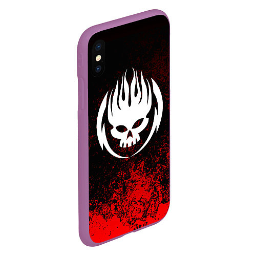 Чехол iPhone XS Max матовый THE OFFSPRING / 3D-Фиолетовый – фото 2