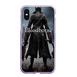 Чехол iPhone XS Max матовый Bloodborne, цвет: 3D-сиреневый