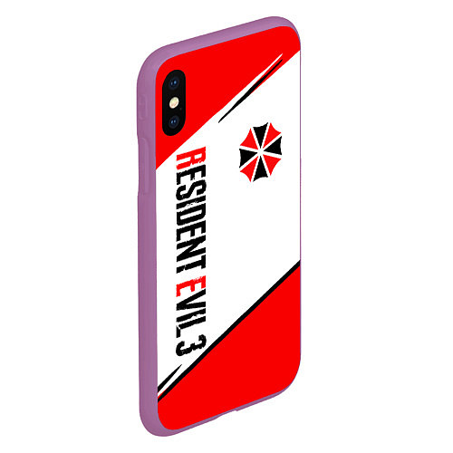 Чехол iPhone XS Max матовый RESIDENT EVIL 3 / 3D-Фиолетовый – фото 2