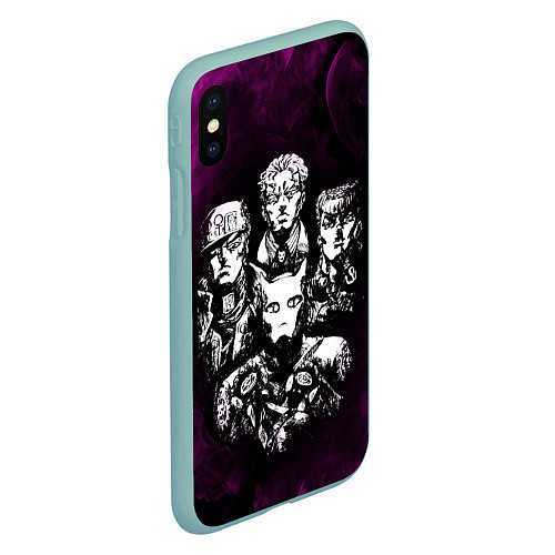 Чехол iPhone XS Max матовый JOJOS BIZARRE ADVENTURE / 3D-Мятный – фото 2