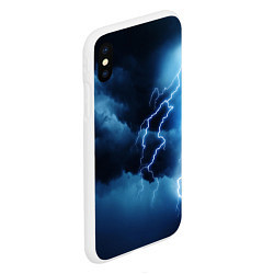 Чехол iPhone XS Max матовый STORM, цвет: 3D-белый — фото 2