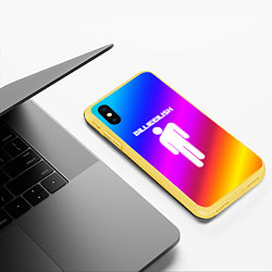 Чехол iPhone XS Max матовый BILLIE ELLISH 2020, цвет: 3D-желтый — фото 2