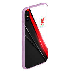 Чехол iPhone XS Max матовый Liverpool F C, цвет: 3D-сиреневый — фото 2