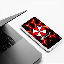 Чехол iPhone XS Max матовый UMBRELLA CORP, цвет: 3D-белый — фото 2