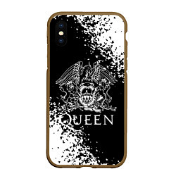 Чехол iPhone XS Max матовый QUEEN, цвет: 3D-коричневый