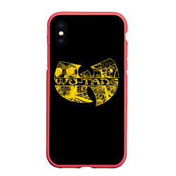Чехол iPhone XS Max матовый Wu-Tang Clan, цвет: 3D-красный