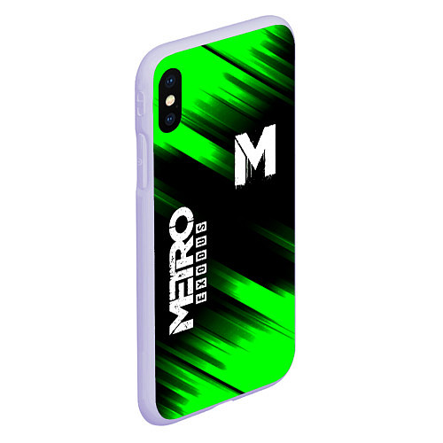 Чехол iPhone XS Max матовый METRO EXODUS / 3D-Светло-сиреневый – фото 2