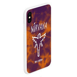 Чехол iPhone XS Max матовый NIRVANA, цвет: 3D-белый — фото 2