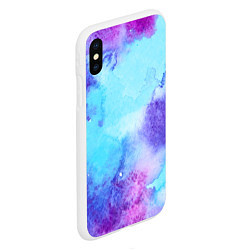 Чехол iPhone XS Max матовый Краски, цвет: 3D-белый — фото 2