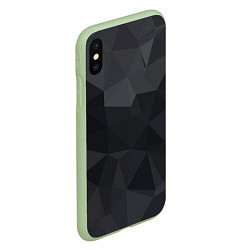 Чехол iPhone XS Max матовый Грани, цвет: 3D-салатовый — фото 2