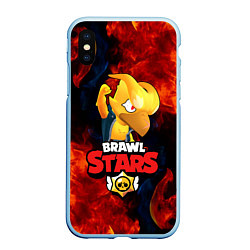 Чехол iPhone XS Max матовый BRAWL STARS CROW PHOENIX