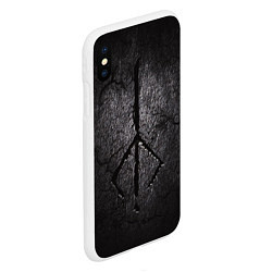 Чехол iPhone XS Max матовый BLOODBORNE HUNTER, цвет: 3D-белый — фото 2