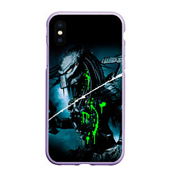 Чехол iPhone XS Max матовый PREDATOR