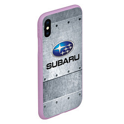 Чехол iPhone XS Max матовый SUBARU, цвет: 3D-сиреневый — фото 2