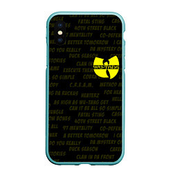 Чехол iPhone XS Max матовый WU-TANG CLAN, цвет: 3D-мятный