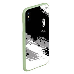 Чехол iPhone XS Max матовый Juventus F C, цвет: 3D-салатовый — фото 2