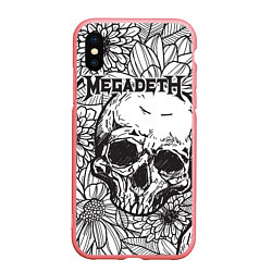 Чехол iPhone XS Max матовый Megadeth, цвет: 3D-баблгам