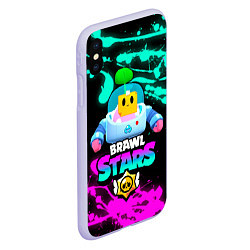 Чехол iPhone XS Max матовый BRAWL STARS SPROUT 24, цвет: 3D-светло-сиреневый — фото 2