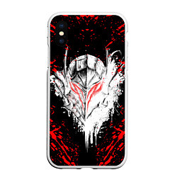 Чехол iPhone XS Max матовый BERSERK, цвет: 3D-белый